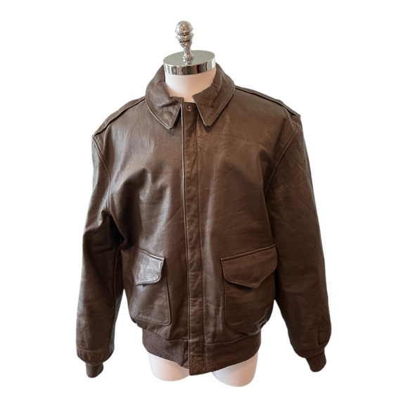 Vintage Cooper Sz 44L Type A2 Goatskin Leather US Air Force Flight